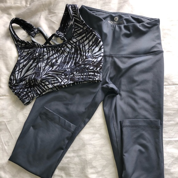 Small, highwaisted Gray blue leggings 7/8 ‼️ - Picture 4 of 4